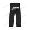 Y2k Jean Hip Hop Badfriend lettre impression Baggy pantalon noir Harajuku mode Punk Rock pantalon large pied Streetwear 763