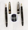 YAMALANG 149 stylo plume en résine noire design visuel évidé écrire des stylos plume à encre avec numéro de série papeterie école offi9092055