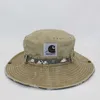 Wash camouflage large eaves outdoor sun shading hat men's and women's tide basin hat foldable wind rope