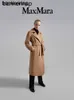 Alpaca Coat Maxmaras Wool Coat Samma material Maxmara Women's Manuela Fleece Classic 1016141906