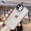 ZK20 2 i 1 Transparent godisfärgtelefonfodral för iPhone 15 14 13 12 11 Pro Max XR X XS Max 7 8 Plus 12 mini Soft Silicone stockskydd