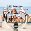 Monopodes 2021 NOUVEAU Bluetooth Sans Fil Selfie Stick Mini Trépied Extensible Monopode avec lumière de remplissage Obturateur à distance pour téléphone IOS Android