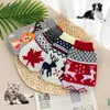 Dog Apparel Cartoon Clothes Warm Christmas Sweater Small Dogs Pet Winter Clothing Coat Knitting Crochet Cloth Jersey Perro Costume