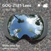 Goggles COPOZZ 2181 Magnetic Replacement Lens for Ski Goggles Antifog UV400 Spherical Ski Glasses Snowboard Goggles(Only lens)