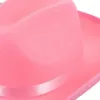 Berets vintage fedora chapéu mulheres homens feltro senhoras cowboy chapéus festa cor sólida o oeste tipo top bonnet homens cosplay