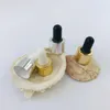 Bottiglie di stoccaggio 100X Tappo contagocce in lega Gocciolatore in vetro per 5 ml 10 ml 15 ml 20 ml 30 ml 50 ml 100 ml Doterra Yang Living Olio essenziale 18 mm/410