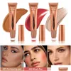 Bronzers Markeerstiften Gemakkelijke Gezichtscontour Make-up Crème Beauty Wand Markeerstift B En Lichtgewicht Langdurig Mengbaar Super Zijdeachtige Crem Otfsd