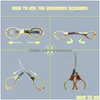 Scissors Glasses Shape Foldable Fishing Scissors Small Tools Outdoor Travel Collapsible Disguise Cigar Cutter Plastic Drop Delivery Ho Dhmyt