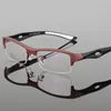 Bclear Spectacle Frame Attraktiv män Distribuerande designmärke Bekväma TR90 Half Frame Square Sports Glasses Frame Eyeglass 240110