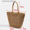 Sagni di spalle Donna Shopping Big Borse Fashion Strine Strino Strino Woven Woven Woven Spalla Portante Portable Beach Borse Portable Beach Tidestylisheendibags