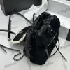 용량 여성 디자이너 빈티지 테디 램 울 백 팩 가방 클래식 한 대형 플랩 드로 스트링 버킷 지갑 oursoor 포켓 팬더 주머니 33x23x13cm