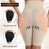 Midja mage shaper höft förstärker falska röv underkläder padding body shaper pads trosor med bältes lår smalare sexig stor röv rumpa lyftare formsatt q240110