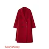 Maxmaras Womens Cashmere Coat MAX801 Classic Style dwustronny 23 Autumnwinter Długie piersi wełniane rjah