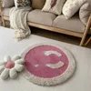 New Designer Rug Simple Solid Round Carpet Bedroom Computer Chair Thickened Living Room Rug Coffee Table Floor Mat Room Decor