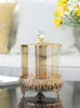 Bottiglie Barattolo di caramelle in cristallo di metallo nordico con coperchio Coperchio Cucina Conservazione degli alimenti Contenitore in vetro Scatola da tè Accessori per la casa