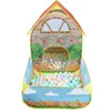 1 pc enfants Pop Up tentes maison de jeux avec tunnel cour jardin ramper tente pliante garçons filles jouer tente balle piscine enfants cadeau 240109