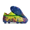 المرابط الرجال Soccer Shoes Future FG FG Supercharged Blue Eclipse Pursuit Fast Yellow White White Ultra Orange Team Team Violet Sports Boots Boots