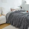 Твердое клетчатое одеяло на осень-зиму, мягкое теплое пушистое одеяло, диван, коралловое флисовое покрывало на кровать для взрослых, детские одеяла 240109
