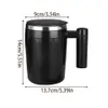 Caneca magnética com agitação automática, copo de agitação recarregável de aço inoxidável, copo de mistura de café, liquidificador inteligente, copo térmico 240110