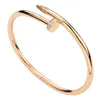 Classic Cartres Armband Kajia Nail Simple and Personalized Opening 18K Gold Non Fading High Grade Hand Smycken SDS7