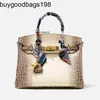 Himalayans Handbags 2024 Nouveau Crocodile de mode Himalayan Bag Femme grande capacité One épaule Messenger Handbag 9FDV