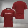 T-shirt da uomo New Tecnifibre Badminton Tuta sportiva da uomo Fitness a maniche corte Girocollo Top Maglietta da tennis traspirante e confortevoleL240110