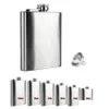 Höftkolvar rostfritt stål Mini Liquor Hip Flask Flask Högkvalitativ bärbar vin Whisky Pot Bottle Drinkware för dricker Många Capaci Dh9r7