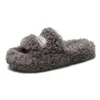 Designerskie buty Paris Sandals Luksusowe kapcie Furry platforma Pluszowe kapcie haftowe b słowo para pluszowe kapcie furry zjeżdżalnia zamszowe kapcie 44r1l