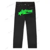 Y2k Jean Hip Hop Badfriend Brief Afdrukken Baggy Zwarte Broek Harajuku Mode Punk Rock Wijde Voet Broek Streetwear 209