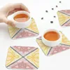 Placemats Vergulde Droom Onderzetters Koffie Lederen Placemats Kop Servies Decoratie Accessoires Pads Voor Thuis Keuken Eetbar