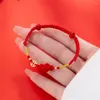 Bransoletki uroku czerwona bransoletka smyczkowa dla mężczyzn i kobiet Lucky Ochrona ręcznie robiona Tybetańska Bracelerz Nić Bransoletka dla dziewczyny nastolatka