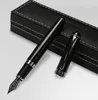 Luxury JINHAO Fountain Pen Black shimmering sands Medium NIB Sign Pens Writing Supplies Party holdiay gift2278583