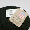 Tooling ancient leather label mixed yarn knitted hat men's and women's versatile damp cold hat couple student warm hat