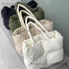 Axelväskor hög kapacitet mode rutnät fyllningsutrymme för kvinnor designer axel väska lyx varumärke ruched vintage handväska vinter t240110
