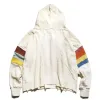 Cotton Washing Stripe Hooded Loose Men's and Women's Pullover Hoodies