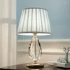 Table Lamps Light Luxury Modern Crystal Lamp Bedroom Bedside Simple Living Room Decoration American Romantic Desk