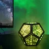 Infinity Dodecahedron Gaming Light, Cool RGBW Led Desk Table Lamp Light For Bedroom Gaming Room Decor, Unique Colorful Mood Changing Ambient Night Lighting Lamp