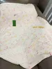 ブランドキッズブランケットカラフルなラインアニマルプリント新生児スワドリングサイズ90*115 cm冬のデザイナー幼児ニットキルトJan10