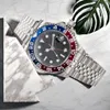 horloge voor mannen hoge kwaliteit gmtt automatisch mechanisch 40 mm roestvrij staal blauw zwart keramiek saffier keramische coked bezel polshorloges montre de luxe dhgates