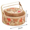 Plates Bamboo Woven Dragon Boat Festival Zongzi Moon Cake Retro Basket Gift Box Packaging Pastry Fruit