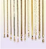 Guldkedja för män kvinnor vete figaro rep kubansk länk kedja guld fylld rostfritt stål halsband manliga smycken gåva hel5373393