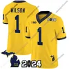 2024 Patch Michigan Wolverines College voetbalshirt J.J. McCarthy Blake Corum Donovan Edwards Cornelius Johnson Roman Wilson Jaylen Harrell Michael Barrett