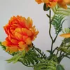 Decorative Flowers Nodic Marigolds Chrysanthemum Flower Branch Artificial Silk Home Wedding DIY Decorations Fake Plants