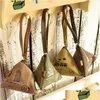 Packing Bags Wholesale Cute Mini Wallet Women Coin Purse Canvas Retro Dumplings Female Zipper Sailboat Money Storage Pouch Bag Drop Dhafh