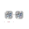 Stud ES0006 Lefei Fashion Luxury Diamond-set Classic Color D Moissanite Square Earring For Women 925 Silver Party Charm Jewelry Gift YQ240110