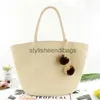 Totes Rattan capelli colorati palla borsa a tracolla selvaggia erba intrecciata vacanza al mare femminile shopping casual bigstylisheendibags