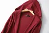 Cardigans Women's Real Silk Cashmere Blend Hoodie Neck Lång ärm med fickor Långt typ Cardigan Sweater Dress Top Shirt Ly014