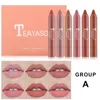 6-teiliges wasserfestes Flüssig-Lippenstift-Set, Nude-Matt-Lipgloss, langanhaltende Tönung, satte Farbe, Naturkosmetik-Set 240110