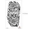 Makeup Wolf New Dragon Tiger Black Water Transfer Simulation Disponible Tillfällig halvarm Animal Set Tattoo Sticker