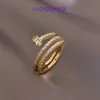 Carter lusso Classico cacciavite amore Anelli Moda unisex polsino stile tempestato di diamanti personalizzato anello per unghie indice femminile con scatola originale